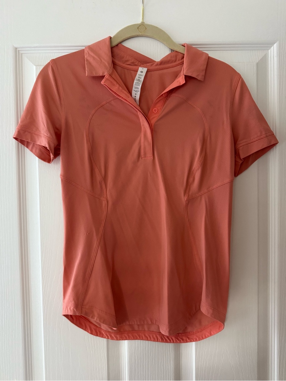 Lululemon Orange Polo